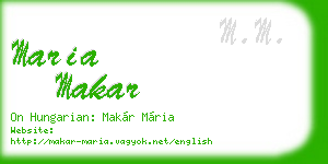 maria makar business card